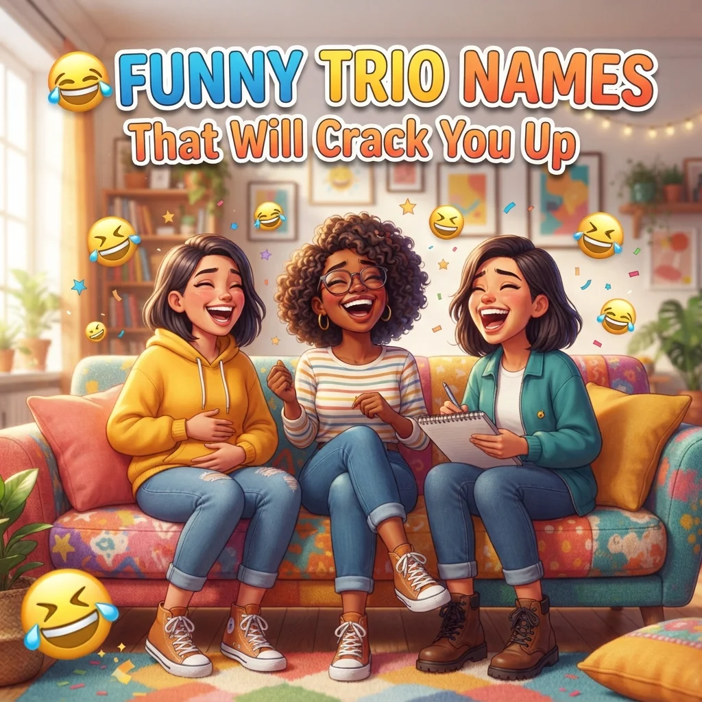 😂 Funny Trio Names That Will Crack You Up