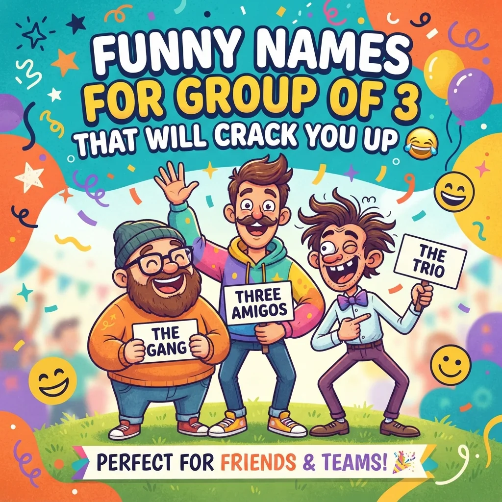 😂 Funny Names for Group of 3 That Will Crack You Up