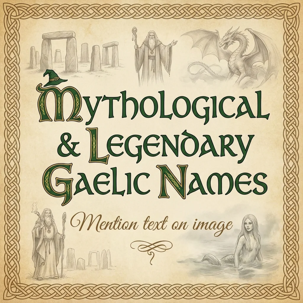 🧙 Mythological & Legendary Gaelic Names
