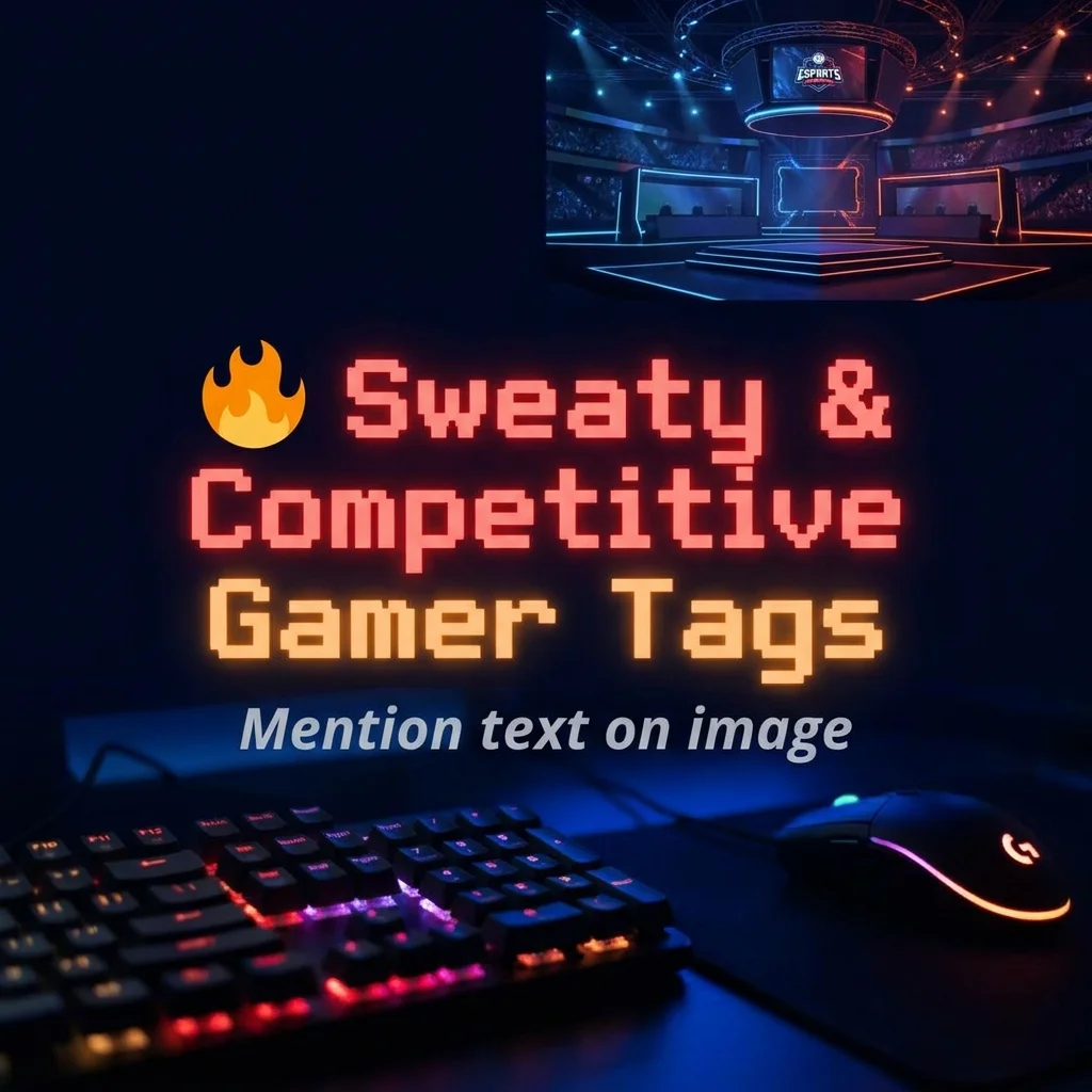 🔥 Sweaty & Competitive Gamer Tags