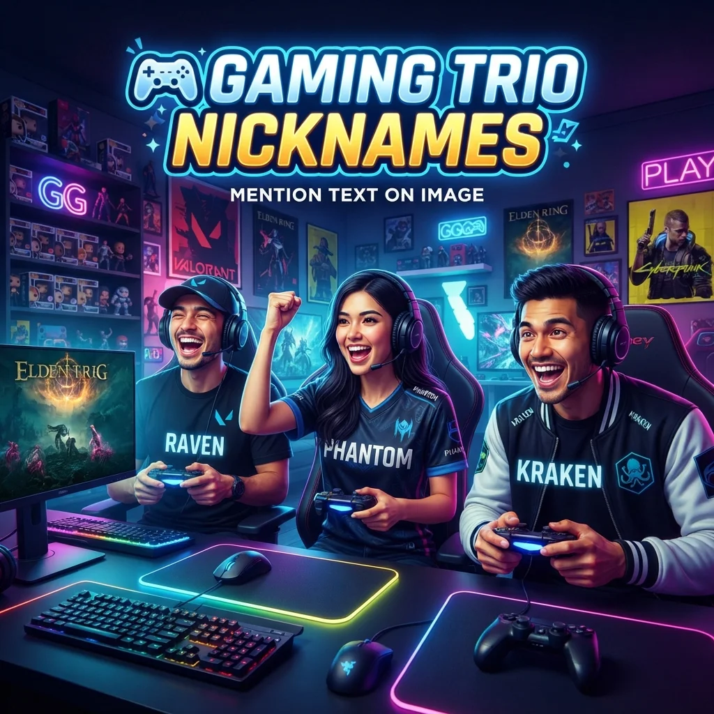 🎮 Gaming Trio Nicknames