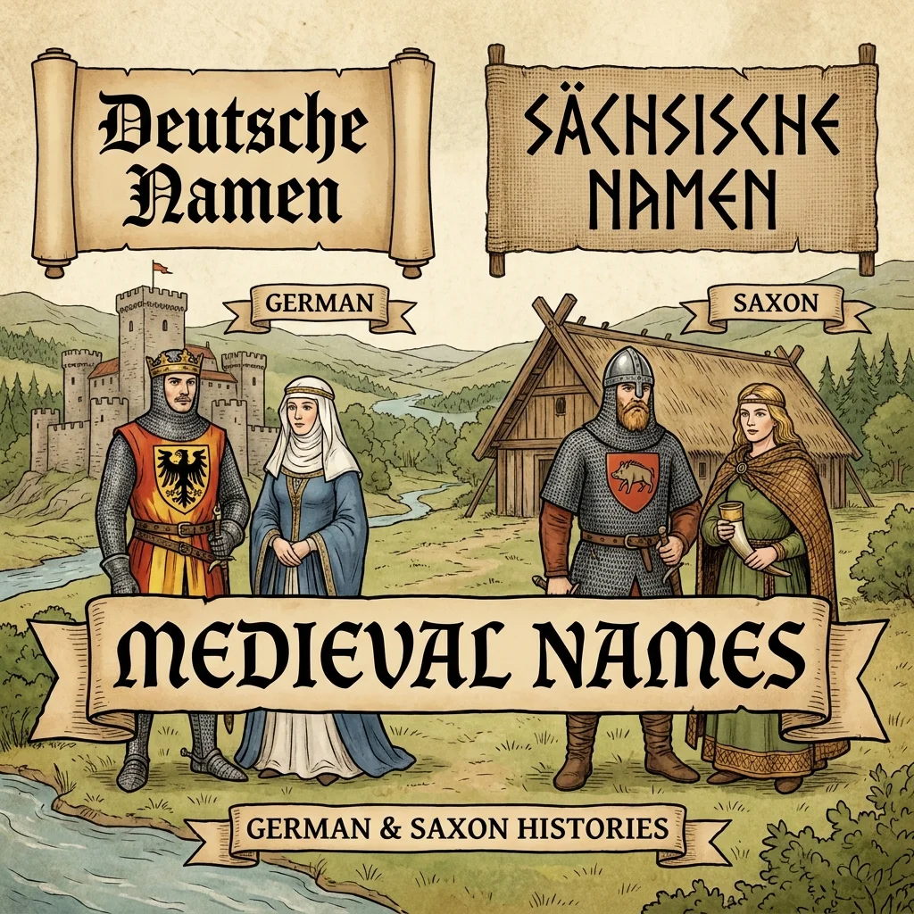🇩🇪 German & Saxon Medieval Names