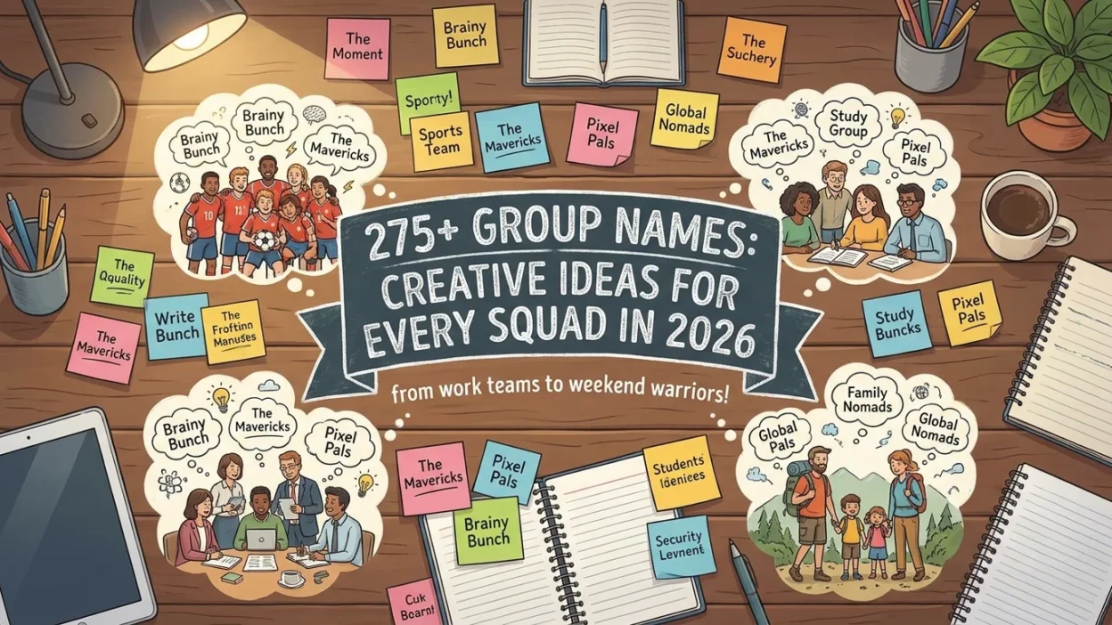 275+ creative group names for squads, friends, and teams with stylish ideas for every group in 2026