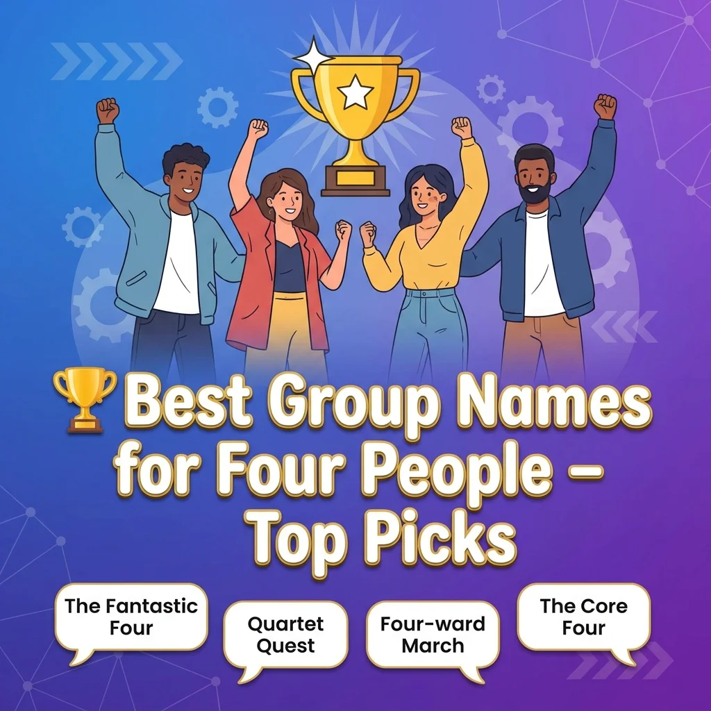 🏆 Best Group Names for Four People – Top Picks