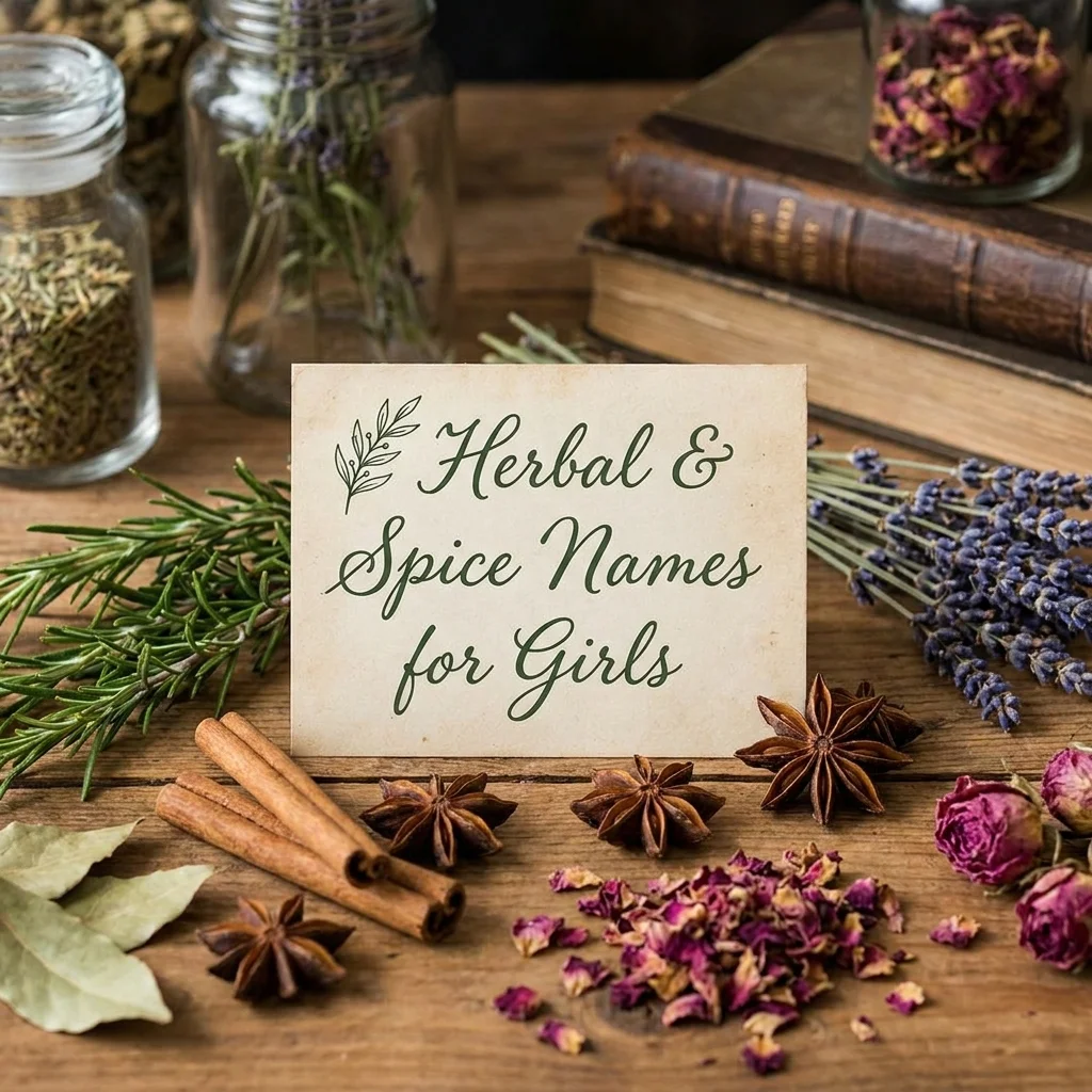 🌿 Herbal & Spice Names for Girls