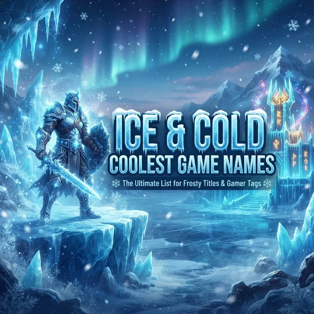 Ice & Cold Coolest Game Names ❄️