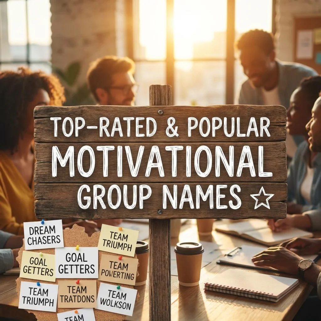 Top-Rated & Popular Motivational Group Names β