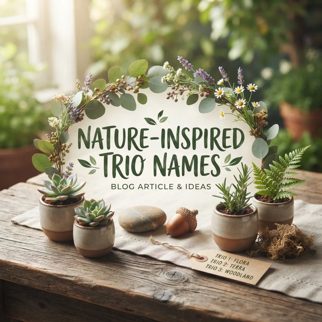 🌿 Nature-Inspired Trio Names