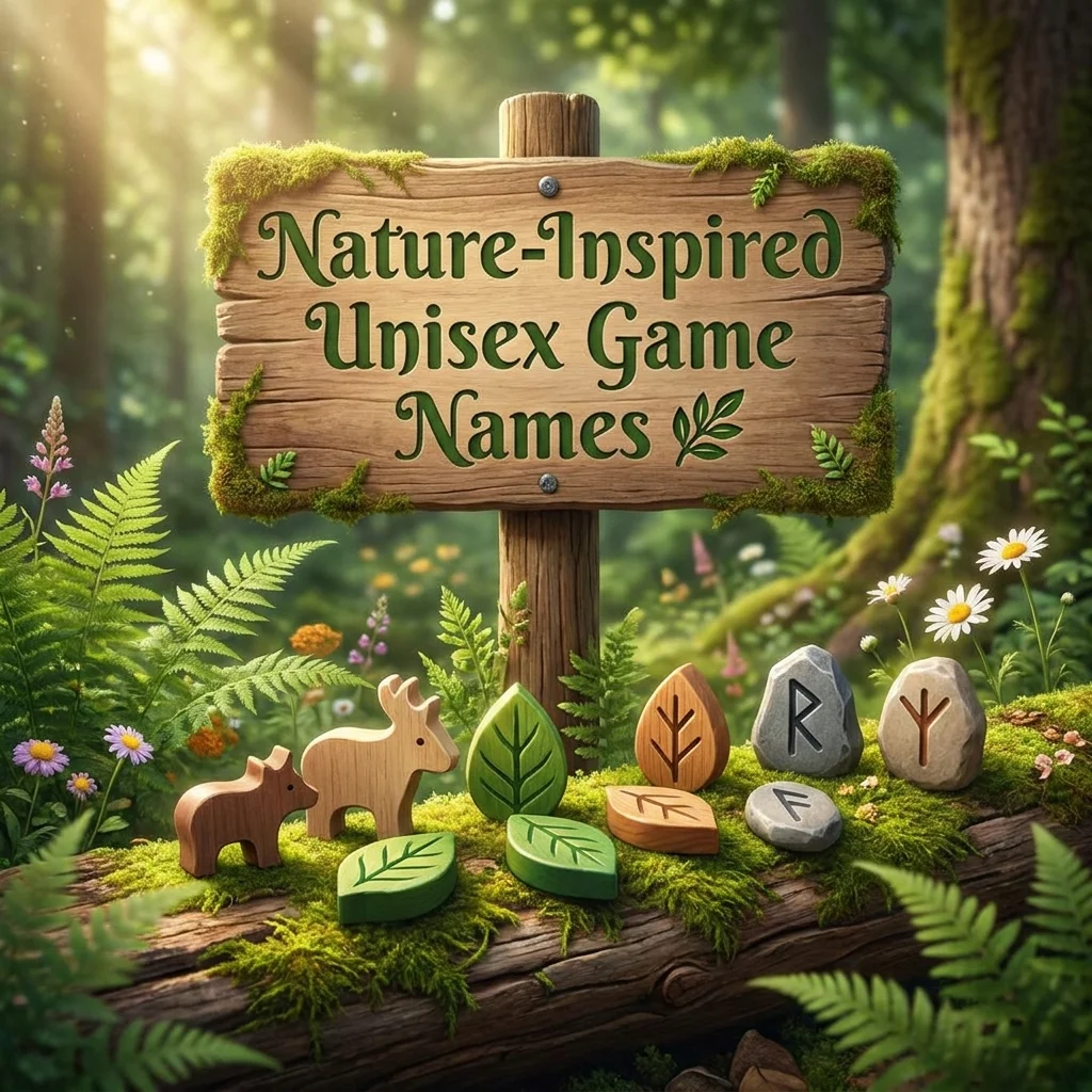 Nature-inspired unisex game names with creative, unique, and natural gaming ideas