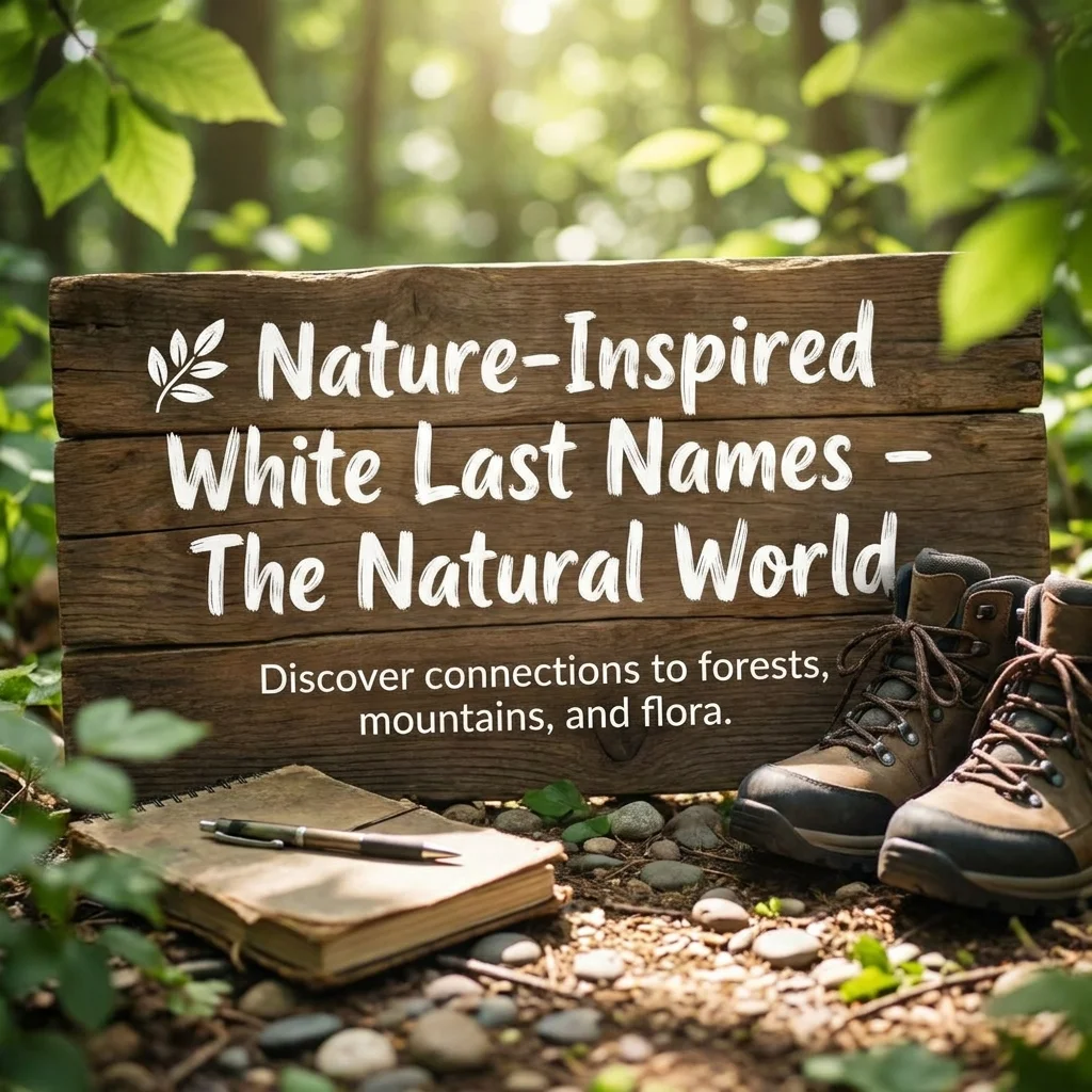 🌿 Nature-Inspired White Last Names – The Natural World
