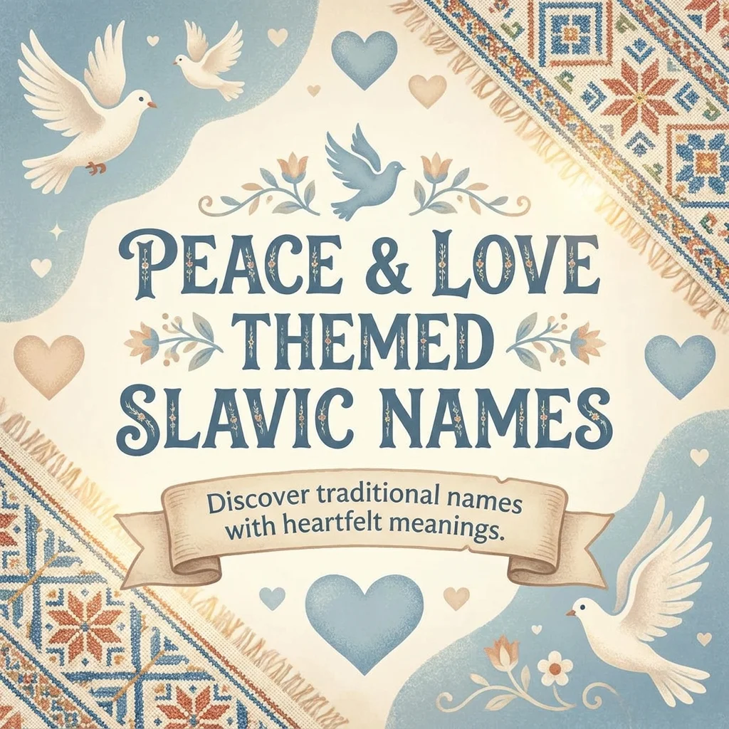 🕊️ Peace & Love Themed Slavic Names