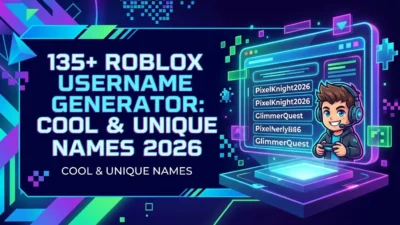 Roblox Username Generator with cool and unique Roblox name ideas for gamers in 2026