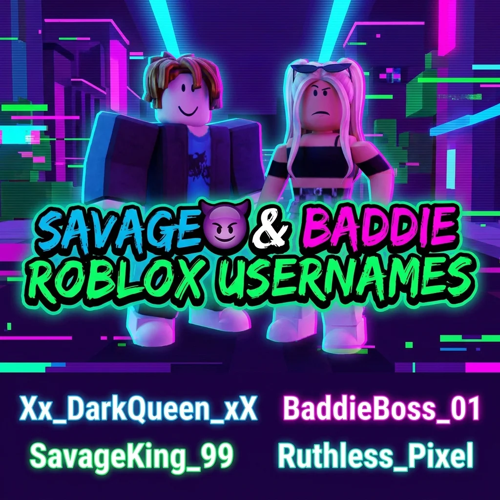 😈 Savage & Baddie Roblox Usernames