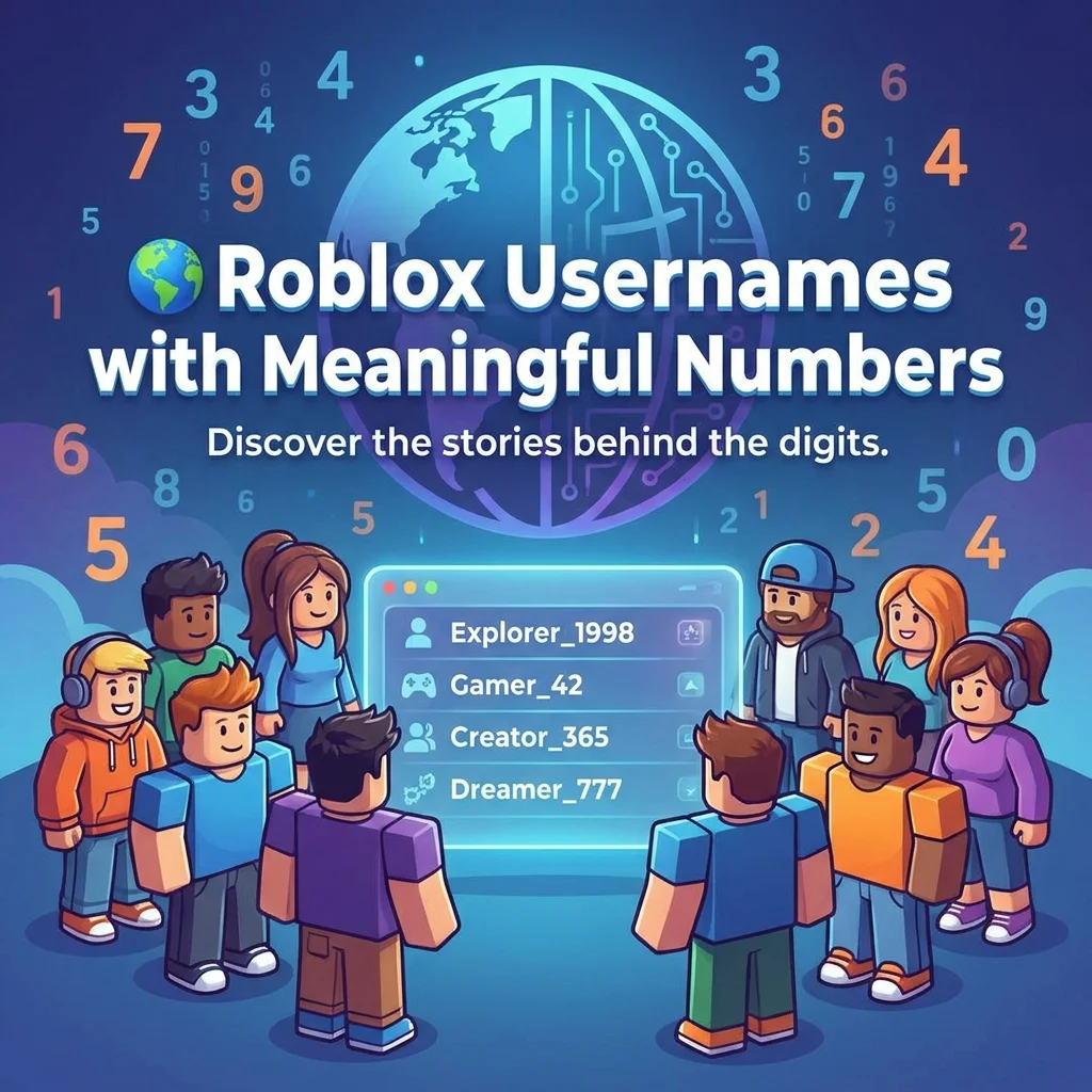 🌍 Roblox Usernames with Meaningful Numbers
