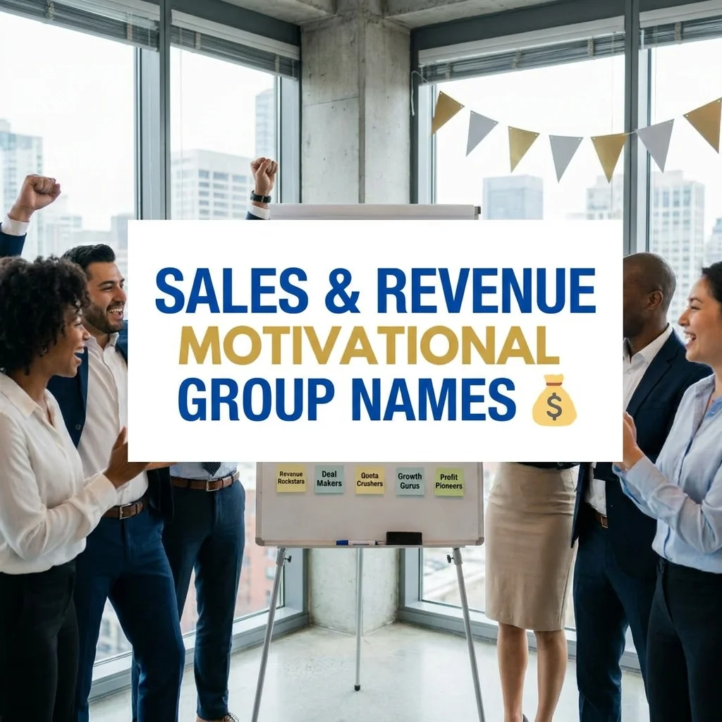 Sales & Revenue Motivational Group Names 💰
