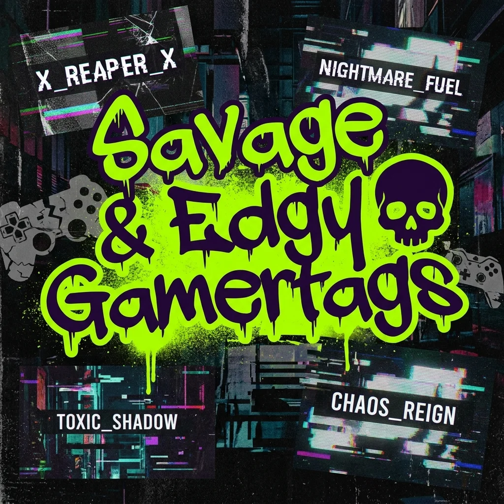 💀 Savage & Edgy Gamertags