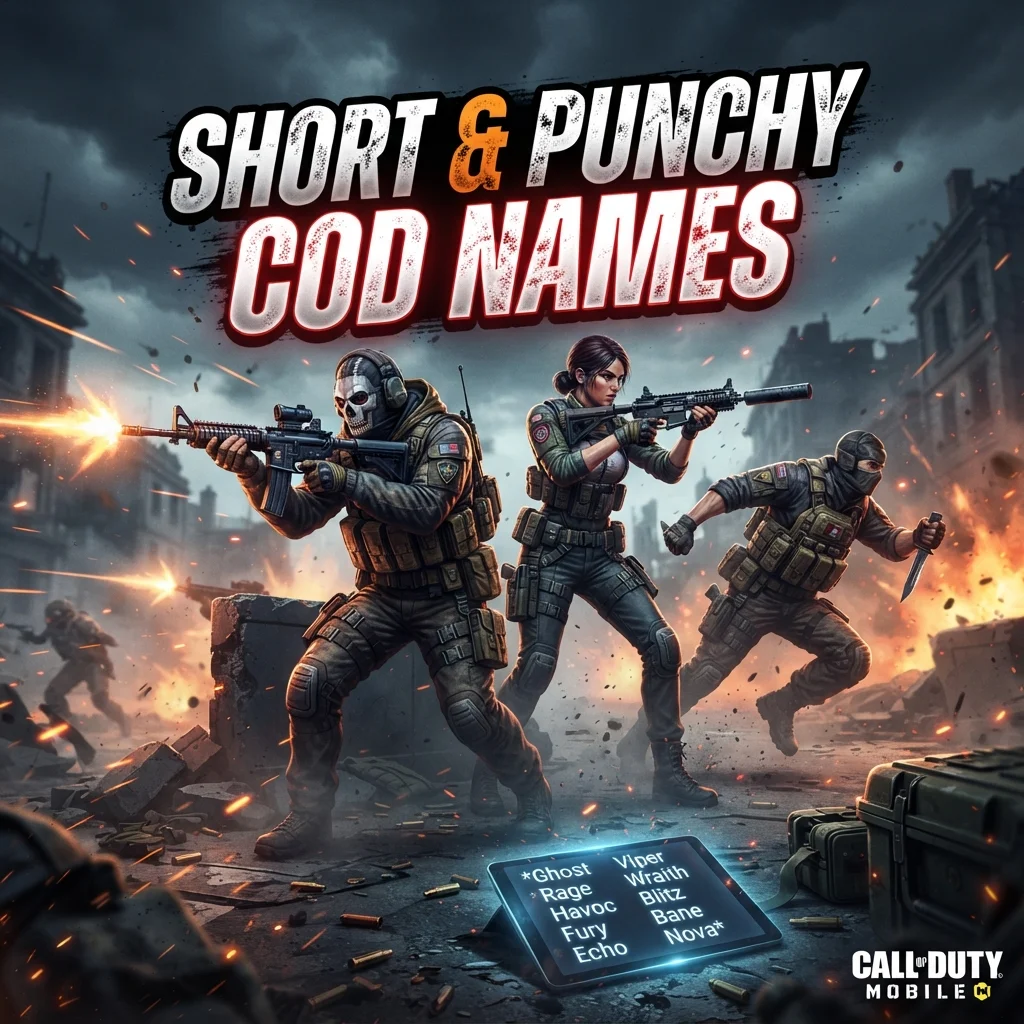 📱 Short & Punchy COD Names