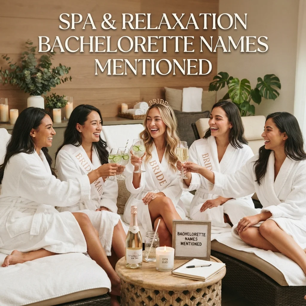 🧘 Spa & Relaxation Bachelorette Names