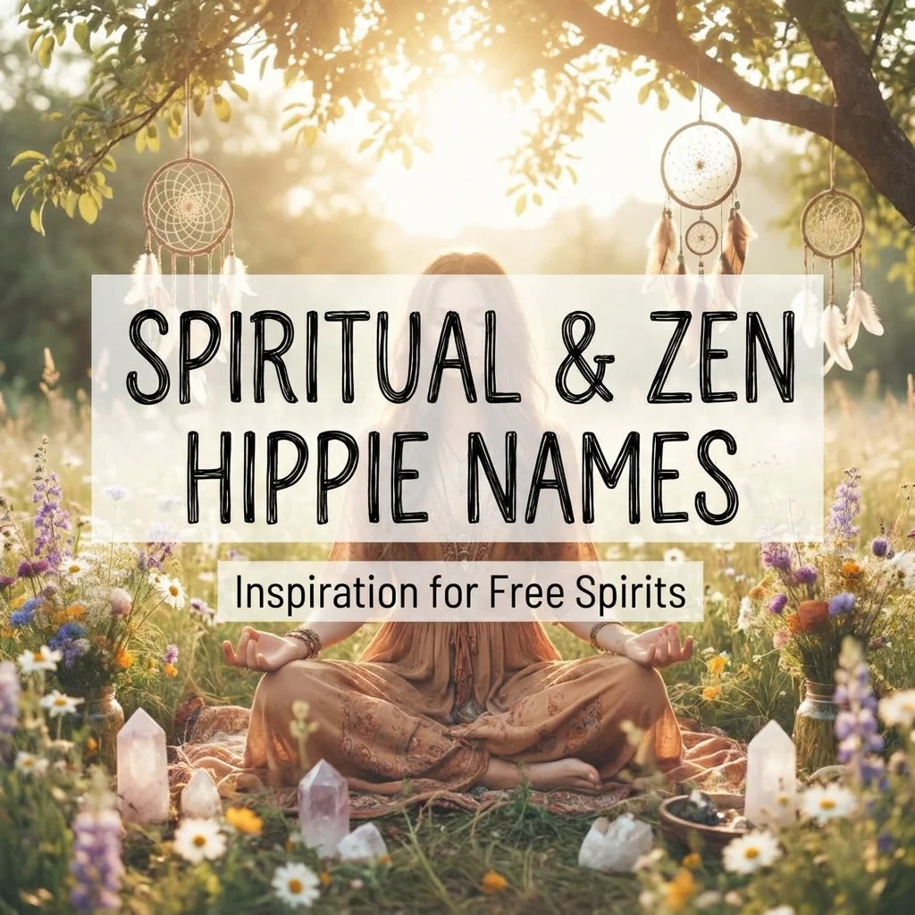 🧘 Spiritual & Zen Hippie Names