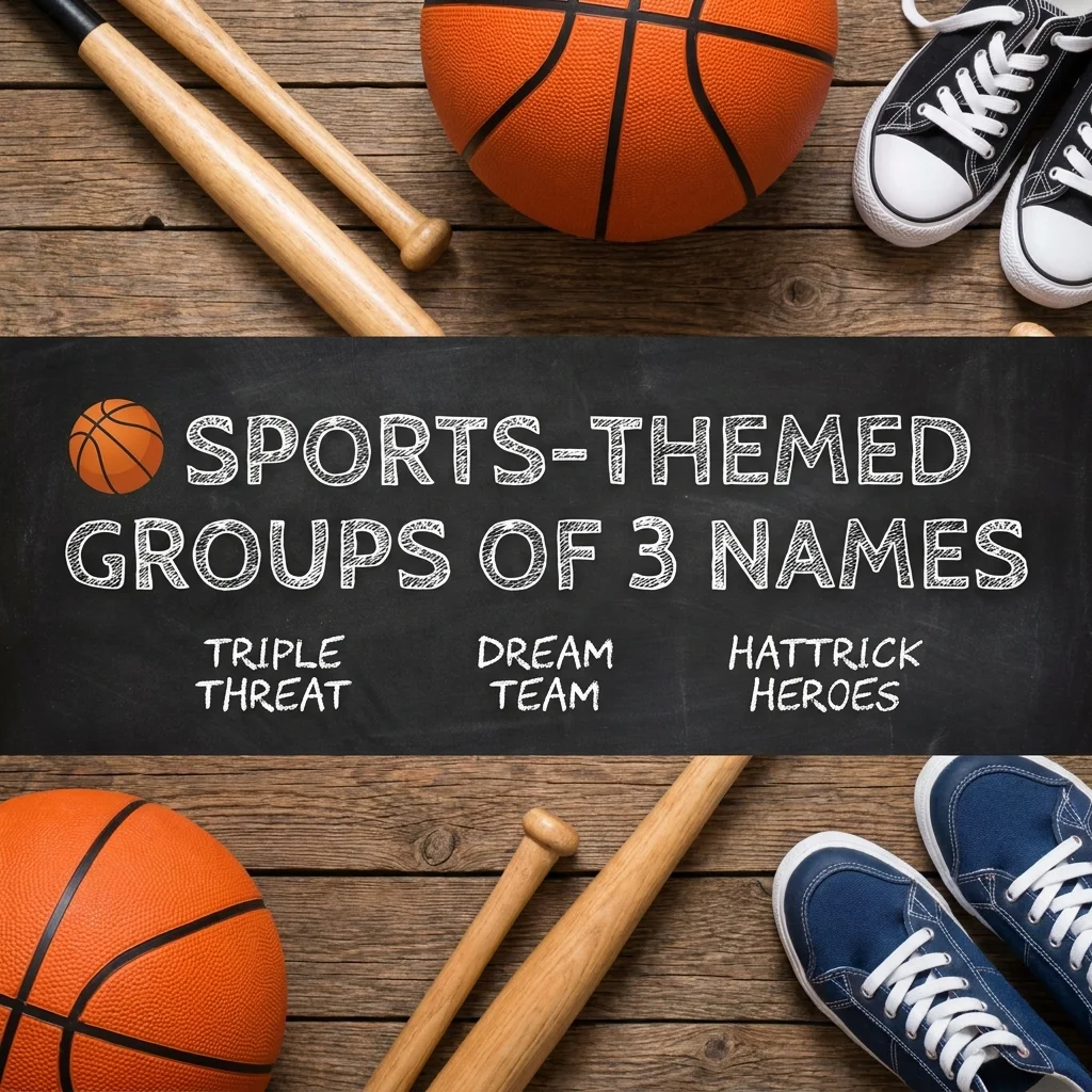 ๐ Sports-Themed Groups of 3 Names