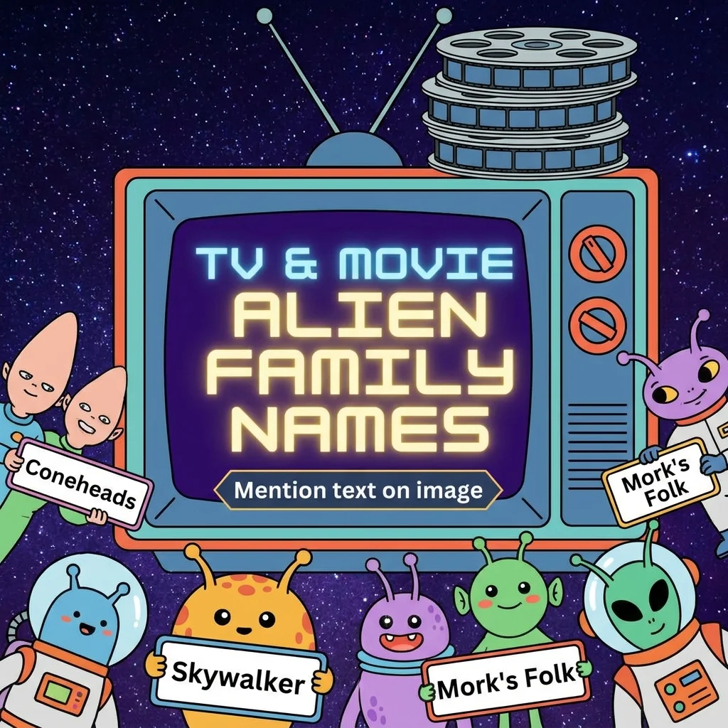 📺 TV & Movie Alien Family Names