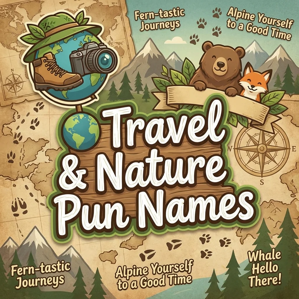 ๐ Travel & Nature Pun Names