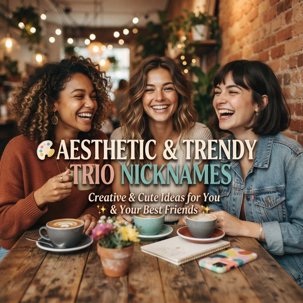 🎨 Aesthetic & Trendy Trio Nicknames