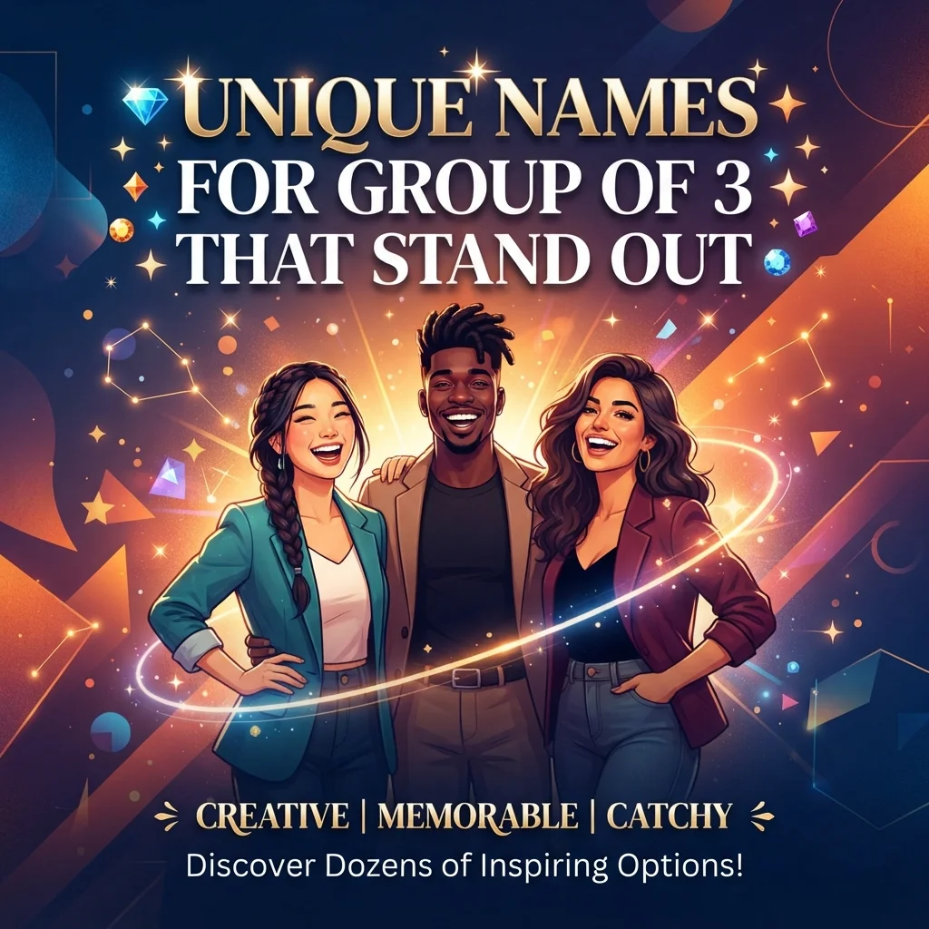 💎 Unique Names for Group of 3 That Stand Out