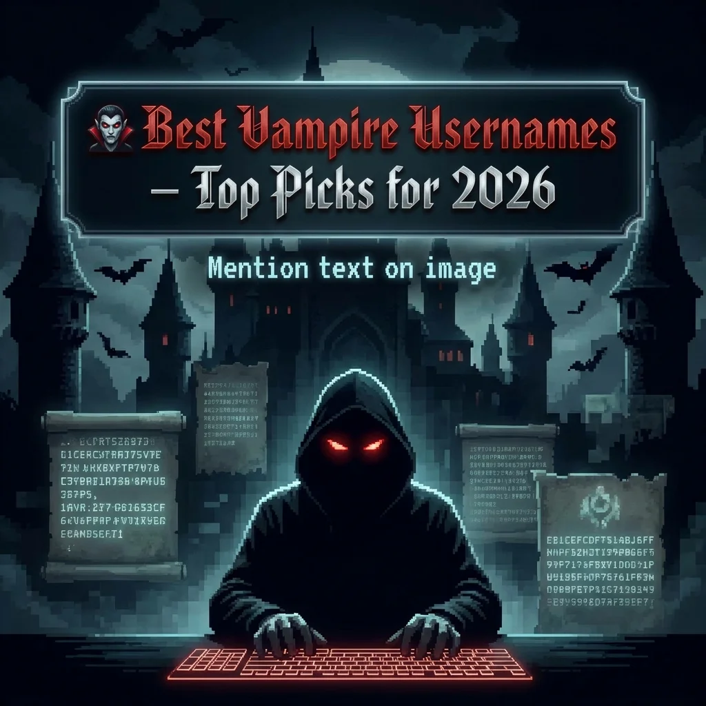 🧛 Best Vampire Usernames – Top Picks for 2026