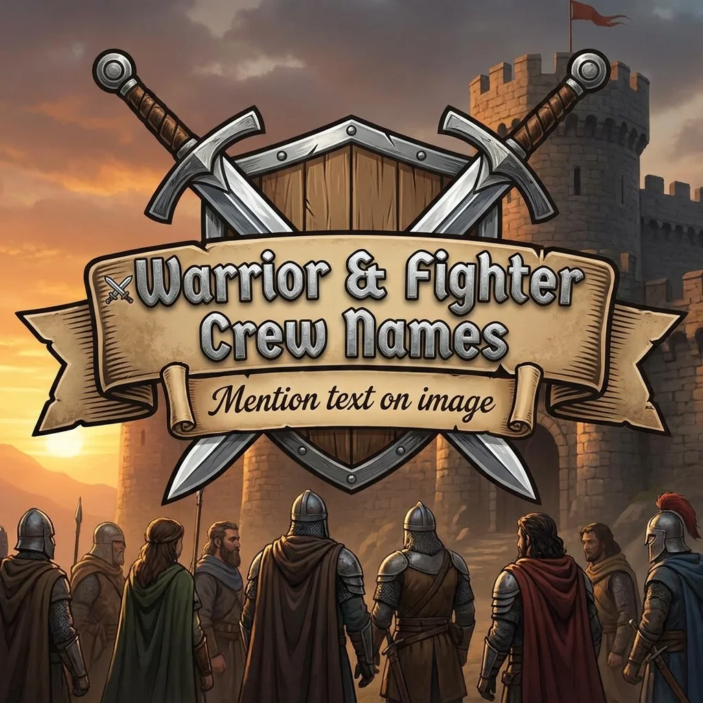 ⚔️ Warrior & Fighter Crew Names