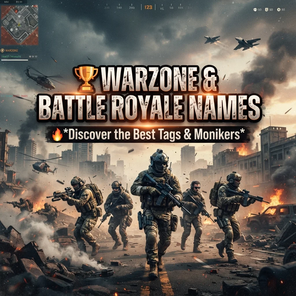 🏆 Warzone & Battle Royale Names