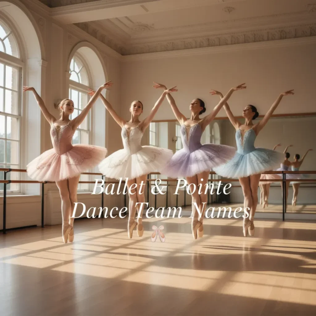 Ballet & Pointe Dance Team Names 🩰