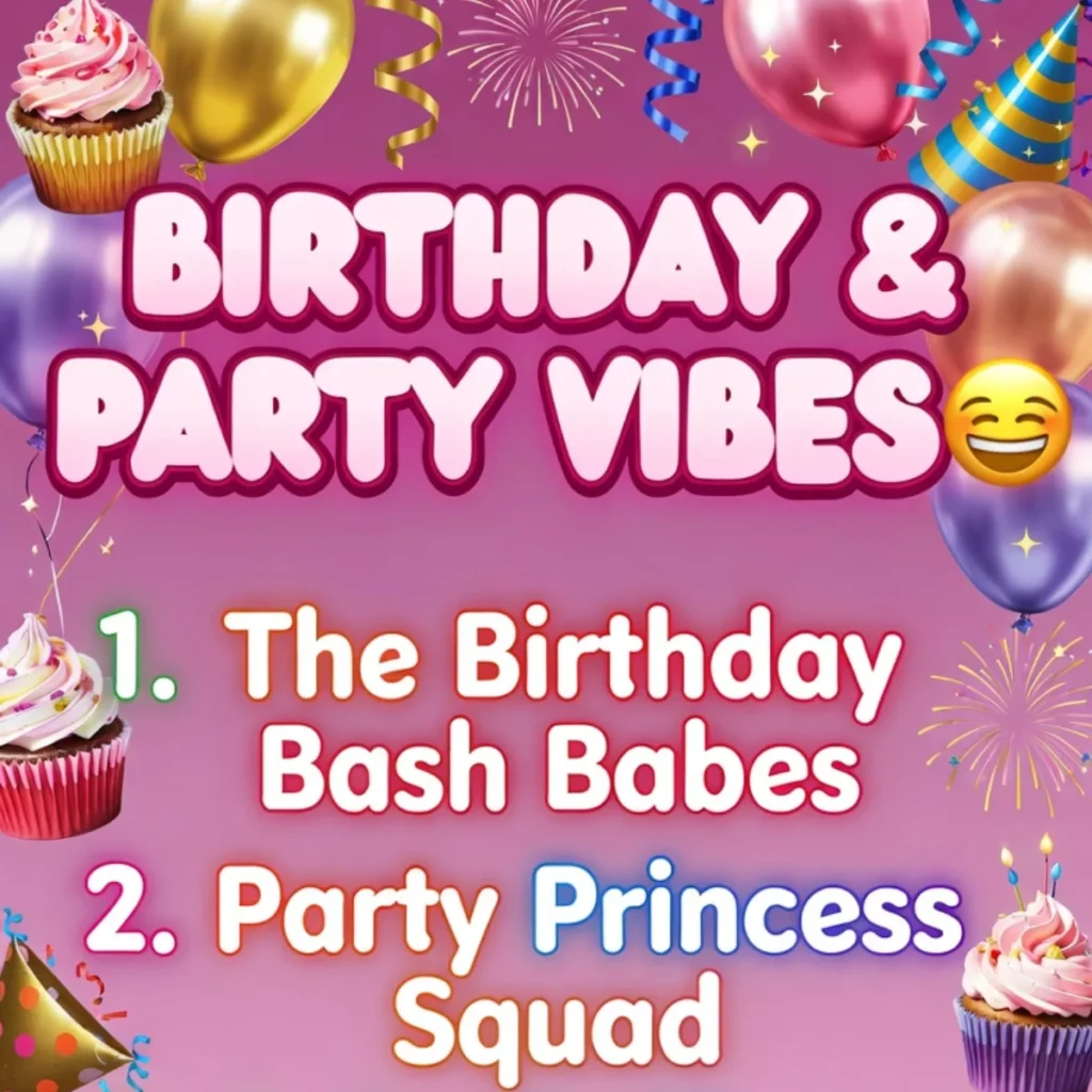 ๐ Birthday & Party Group Names for 4 Girls
