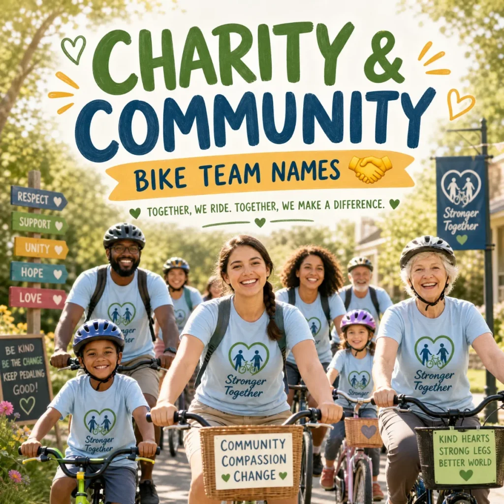 Charity & Community Bike Team Names 🤝
