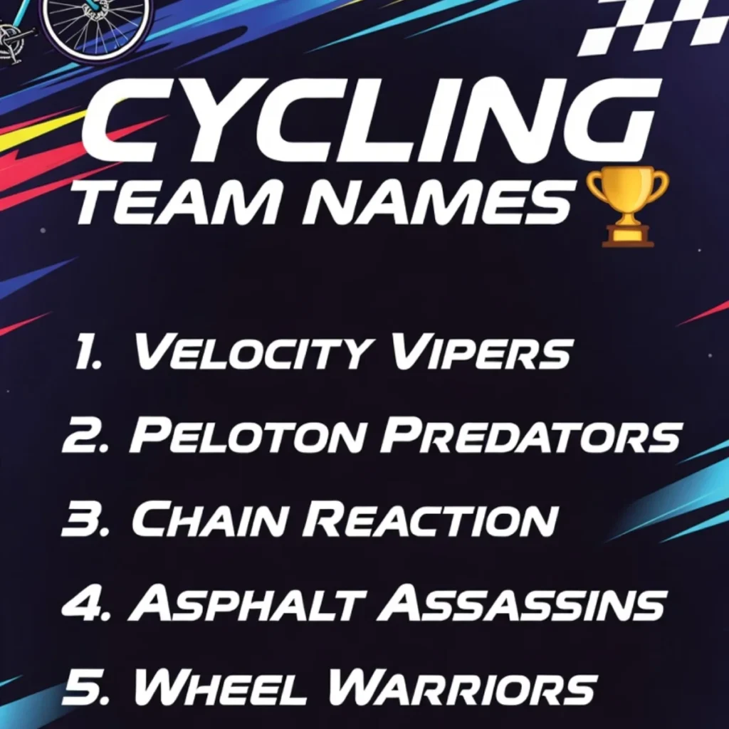 Cycling Team Names for Competitive Events 🏆