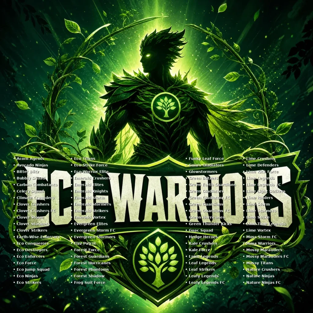 Eco-Warrior Green Team Names 💚