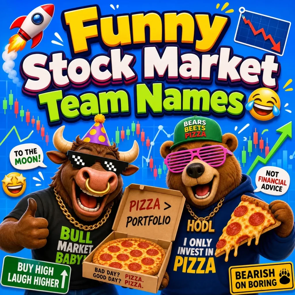 Funny Stock Market Team Names 😂