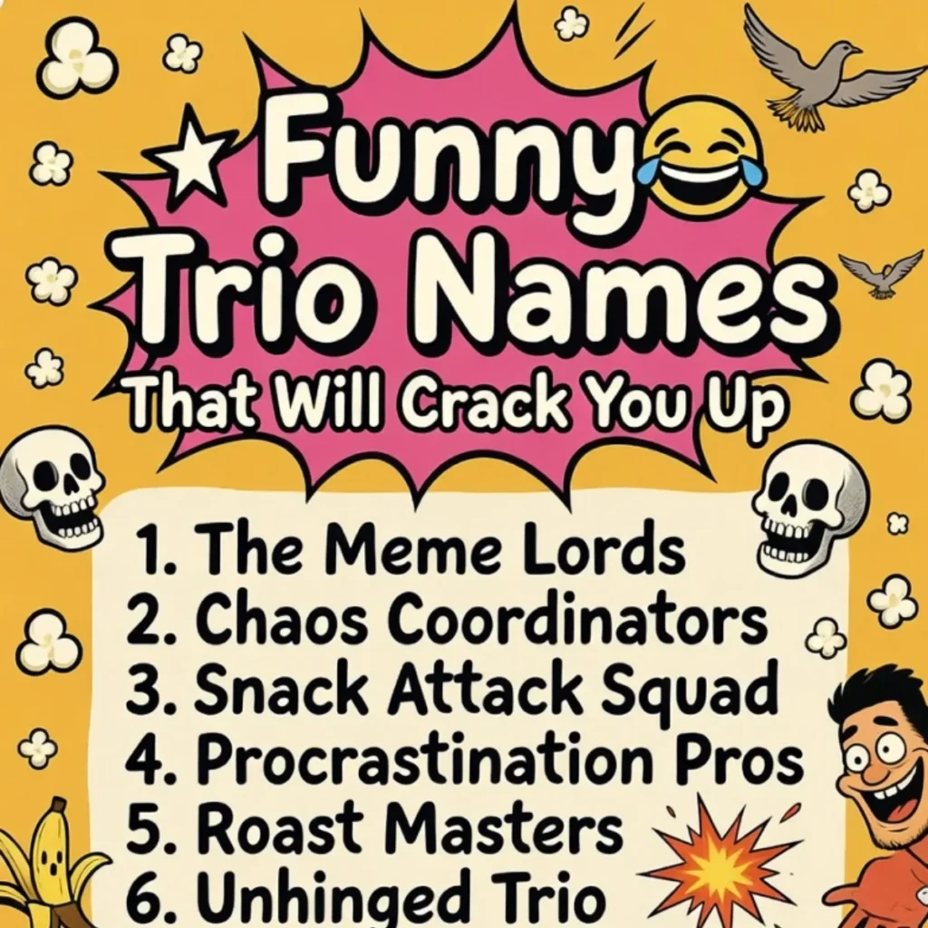 ๐ Funny Trio Names for Group Chats That Will Crack You Up