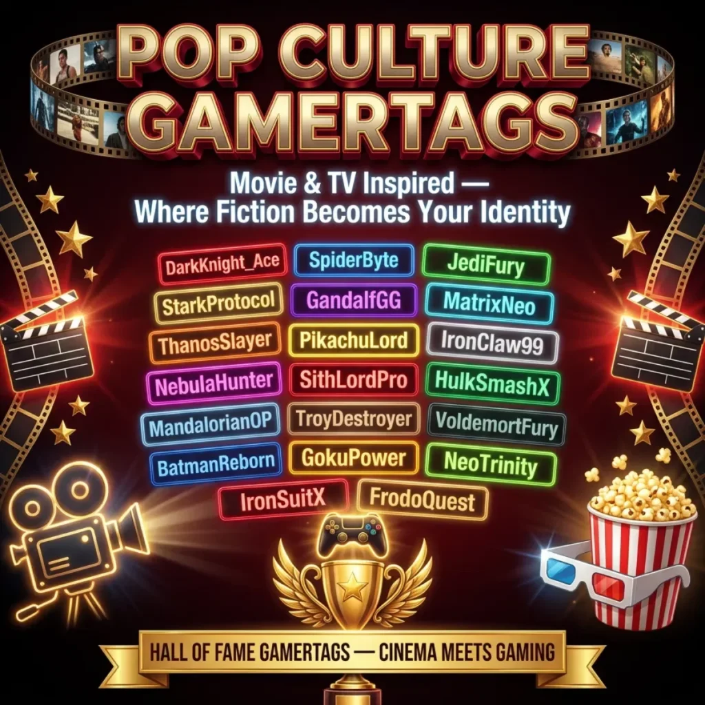 Pop Culture & Movie Good Game Names ๐ฌ