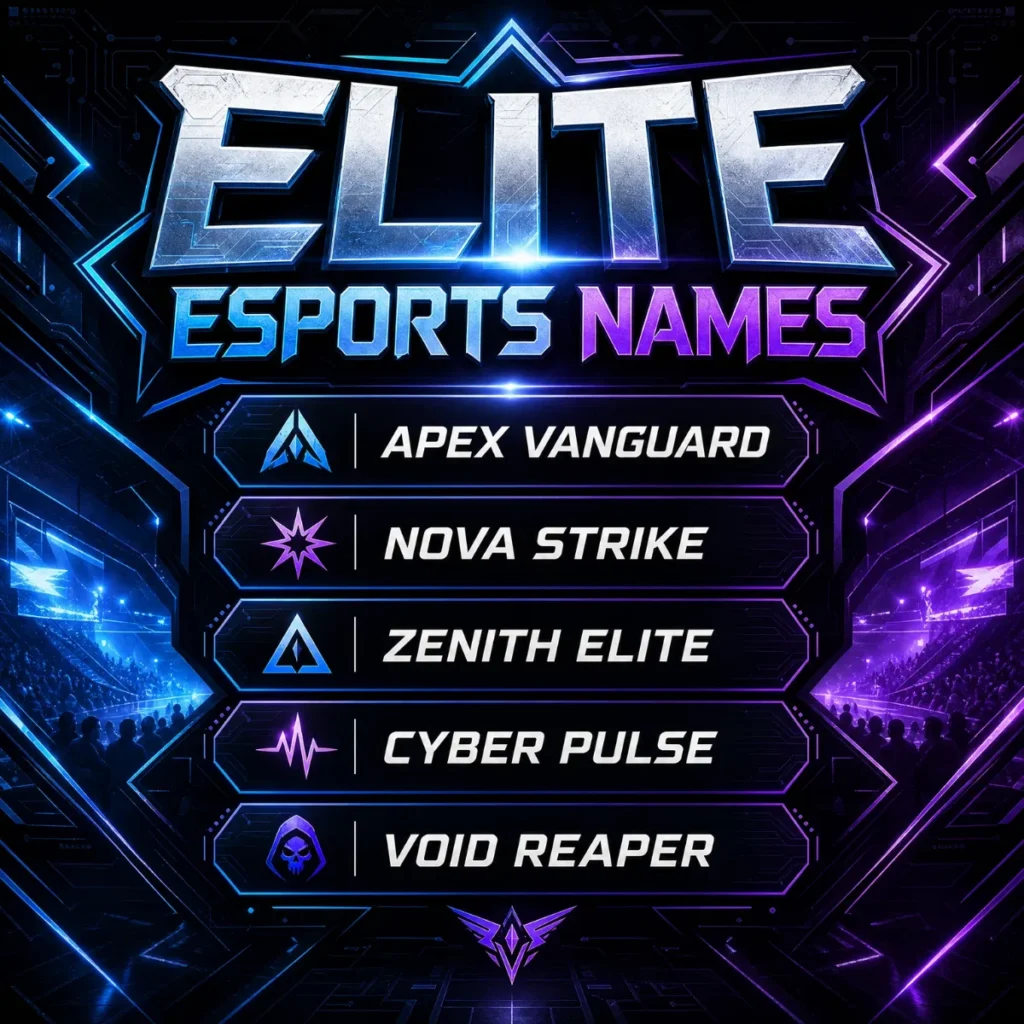 Pro & Esports Style Good Game Names ๐
