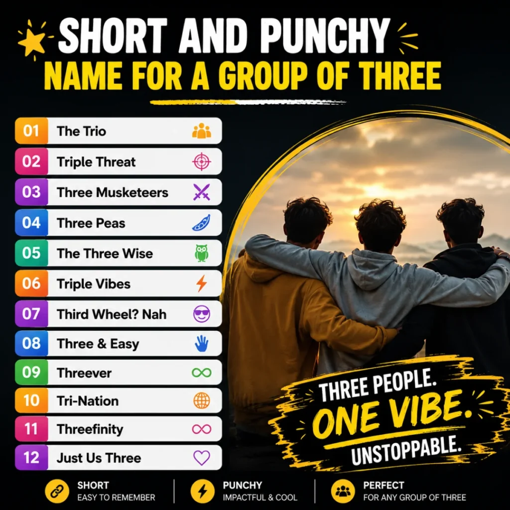 ๐ Sports-Themed Name for a Group of Three