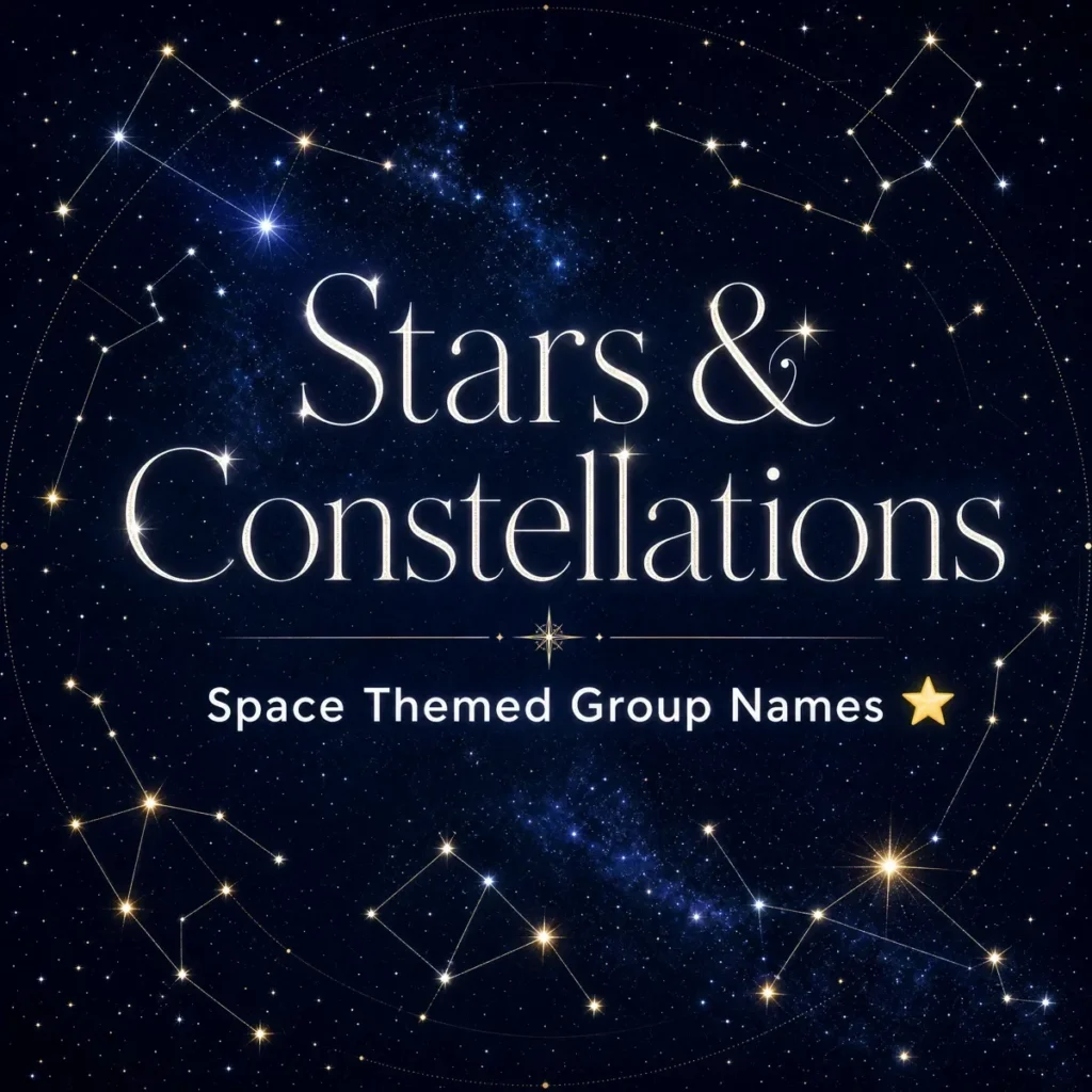 Stars & Constellations Space Themed Group Names โญStars & Constellations Space Themed Group Names โญ