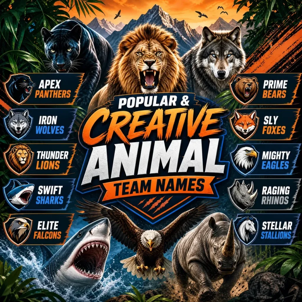 Animal teams Names