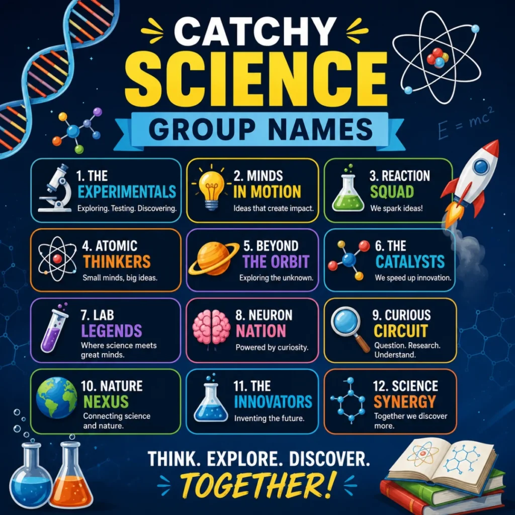 🌟 Catchy Science Group Names