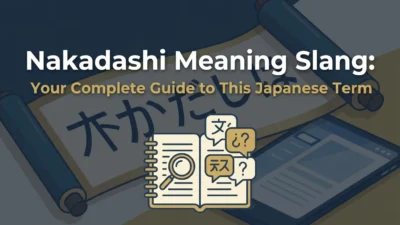 Nakadashi meaning slang explained in a guide to this Japanese term