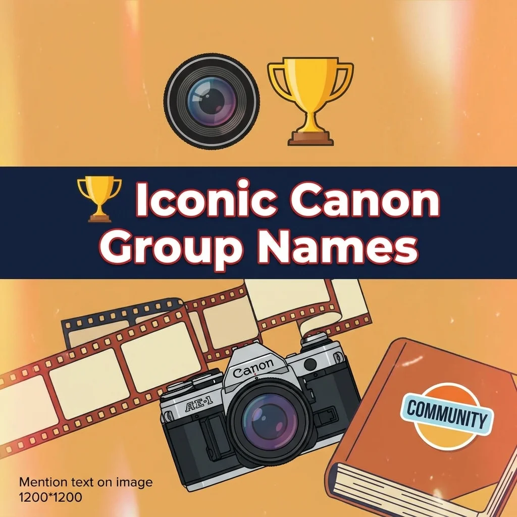Iconic canon group names featuring memorable and creative names for legendary groups