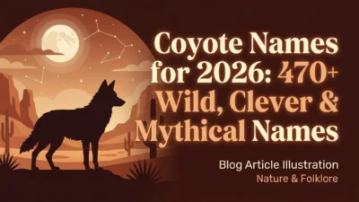 Coyote names for 2026 featuring 470+ wild, clever, mythical, and unique name ideas