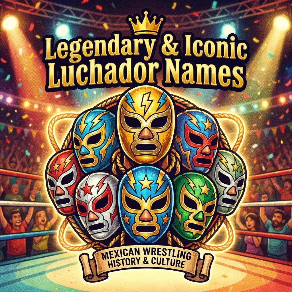Legendary and iconic luchador names inspired by famous wrestling characters and masked fighters