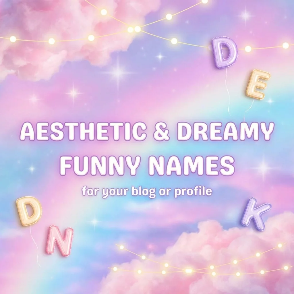 ๐ Aesthetic & Dreamy Funny Names