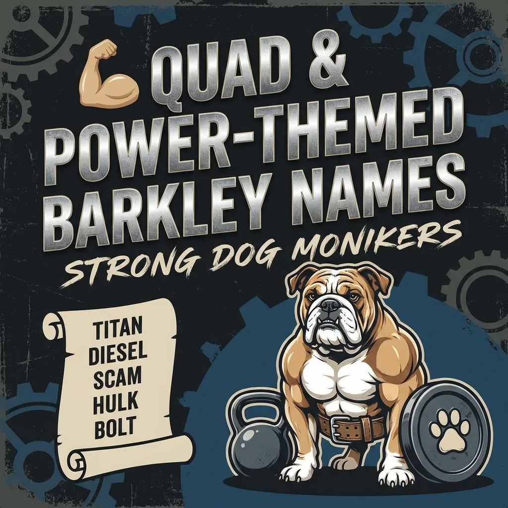 Quad and power-themed Barkley names featuring strong, athletic, energetic, and football-inspired name ideas